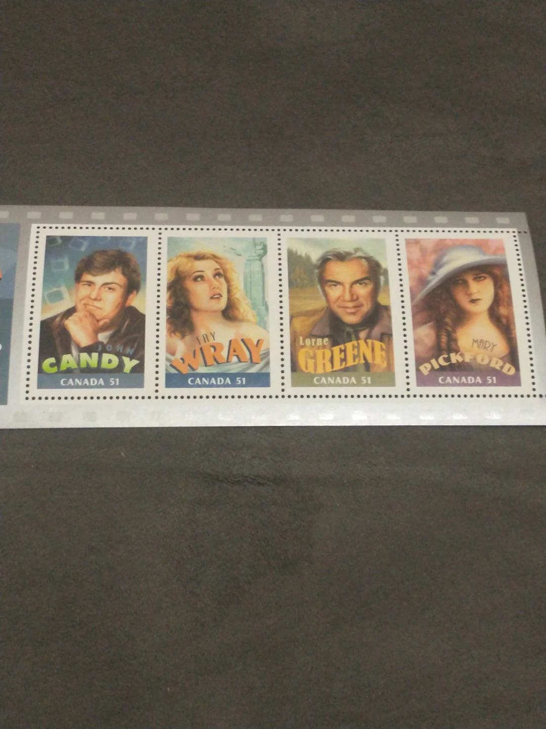 Nice 2006 Canada MNH souvenir sheet Canadians in Hollywood