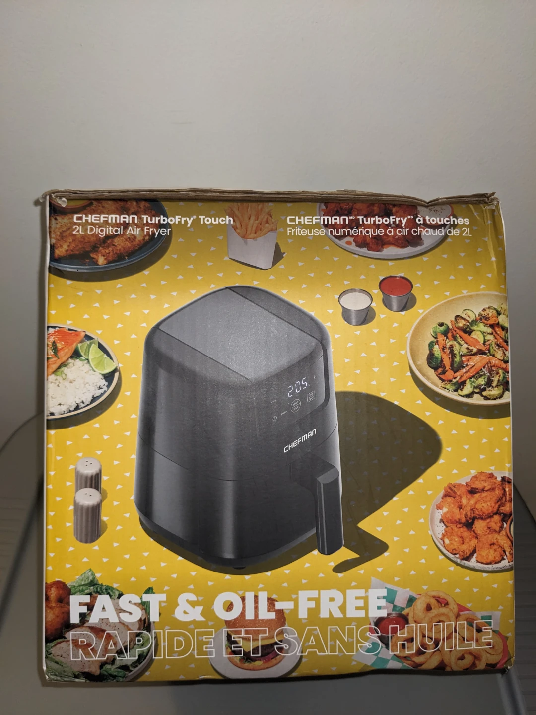 Chefman TurboFry Touch 2L Digital Air Fryer - Black