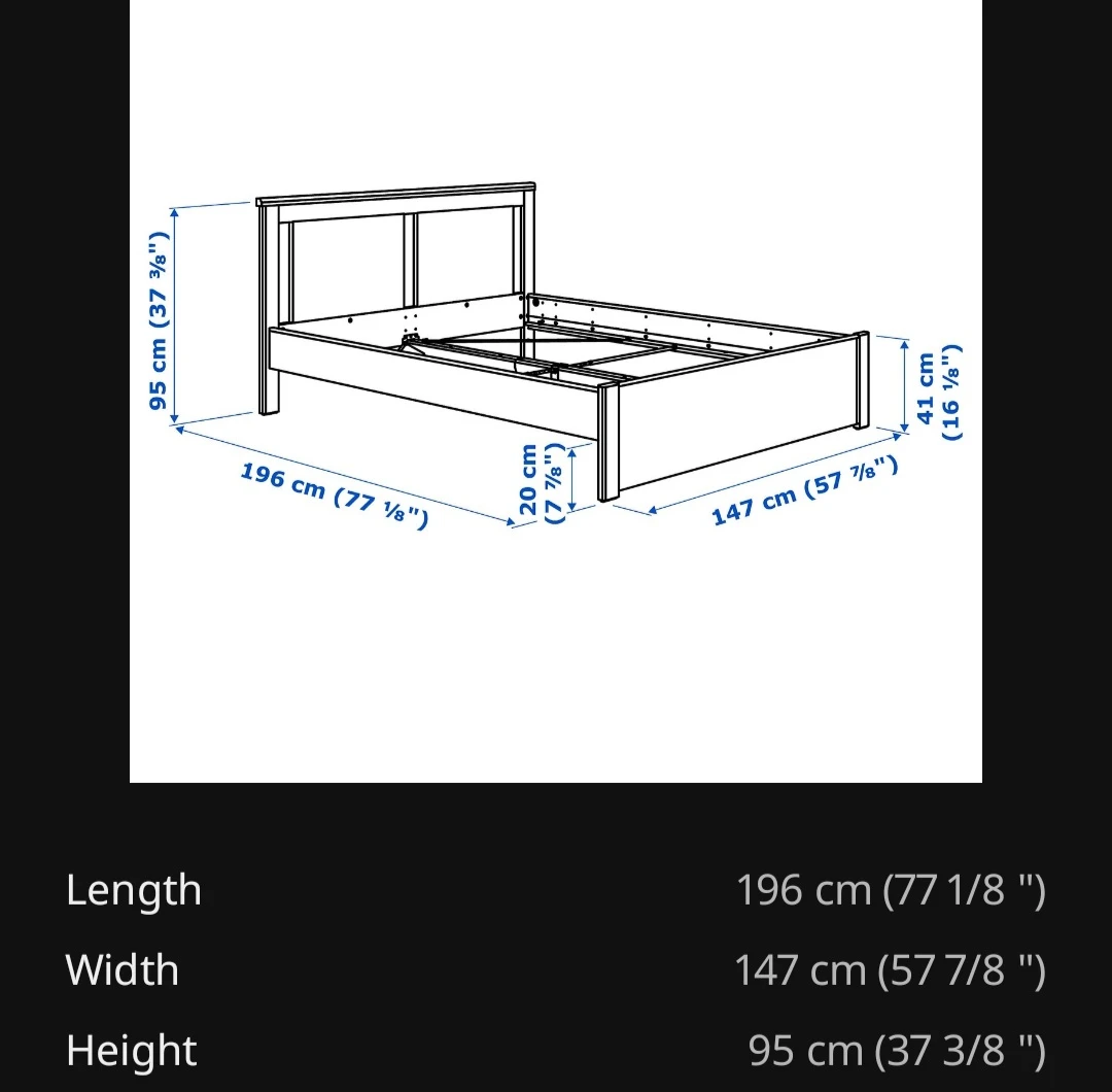 Complete Double Bed -IKEA - photo 3