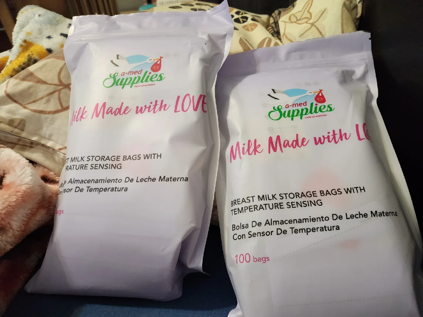 A-med Supplies Breast Milk Storage Bags - 100 Count