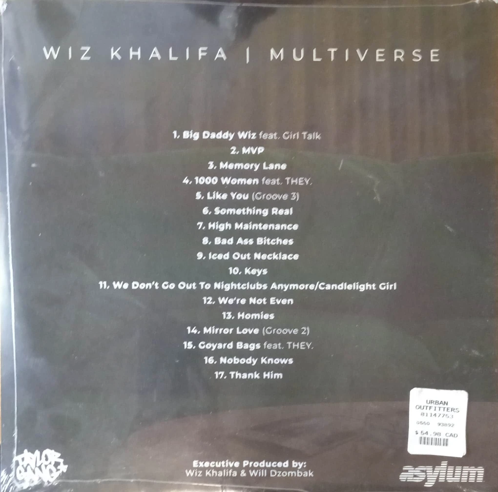 LIMITED EDITION SEALED WIZ KHALIFA MULITIVERSE UO WHITE VINYL - photo 5