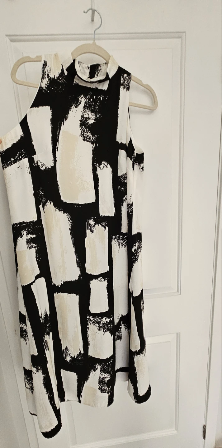 Wallis Abstract Print Sleeveless Dress, Size 8 - photo 2