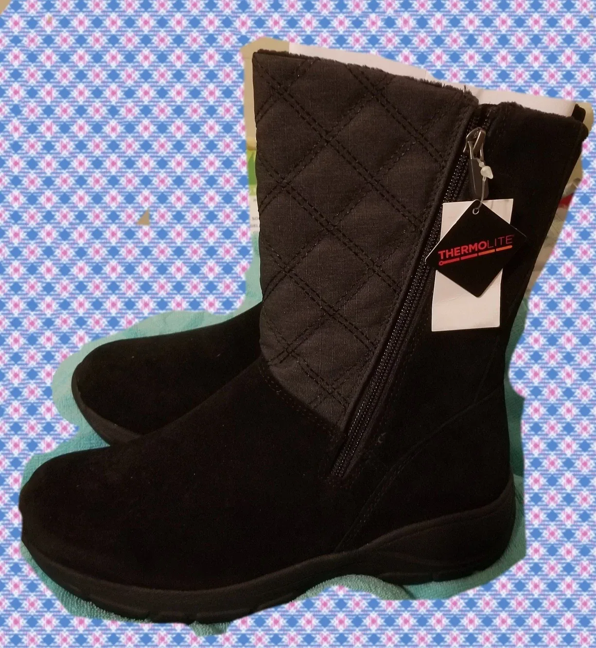 NWT Lands' End Women's Black Winter Boots image indicator(2)