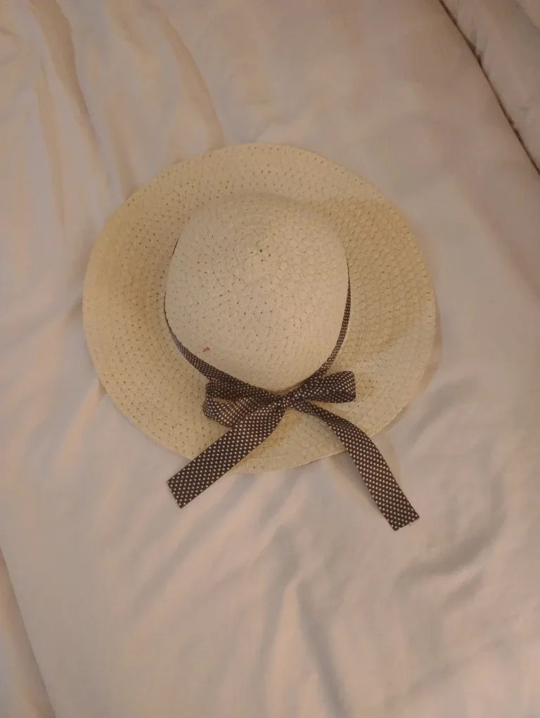 Straw Sun Hat with Ribbon thumbnail