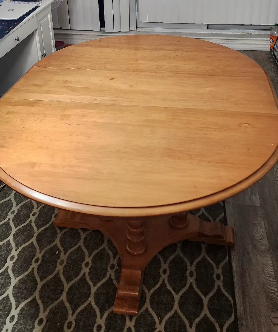 Oval / Round Extendable Wooden Dining Table image indicator(5)