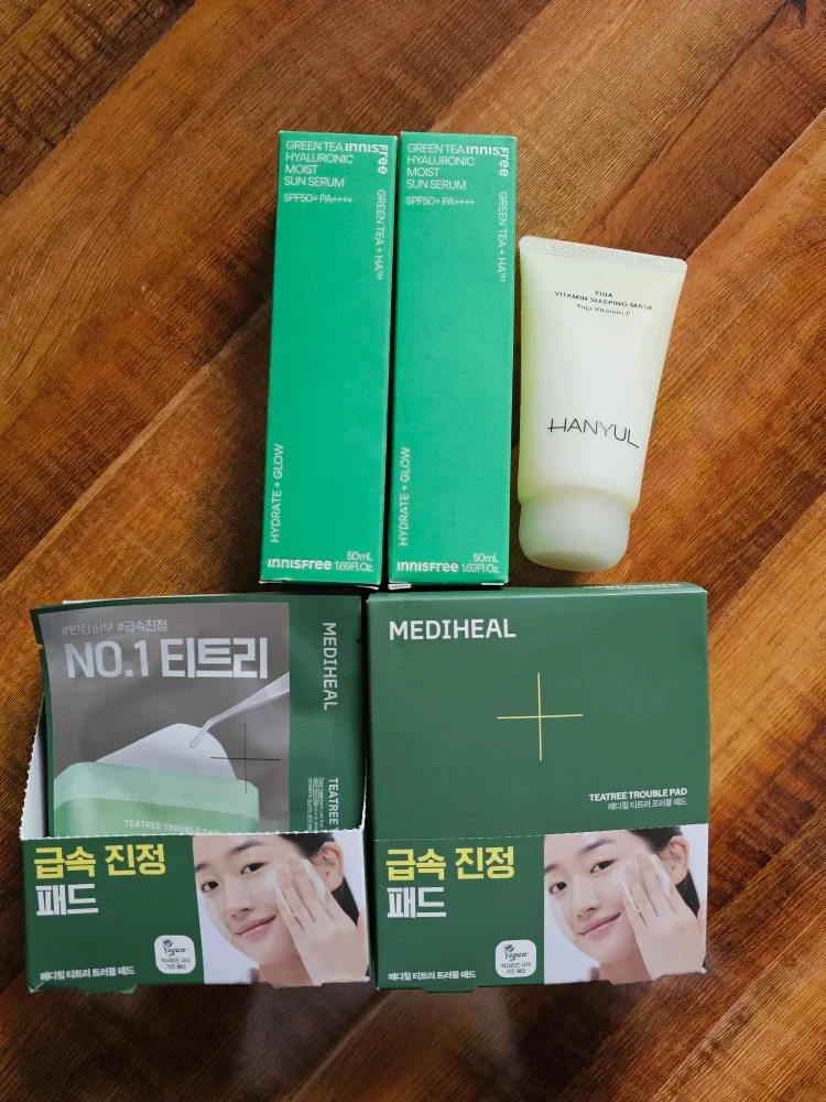 Innisfree, Hanyul & Mediheal Korean Skincare Bundle