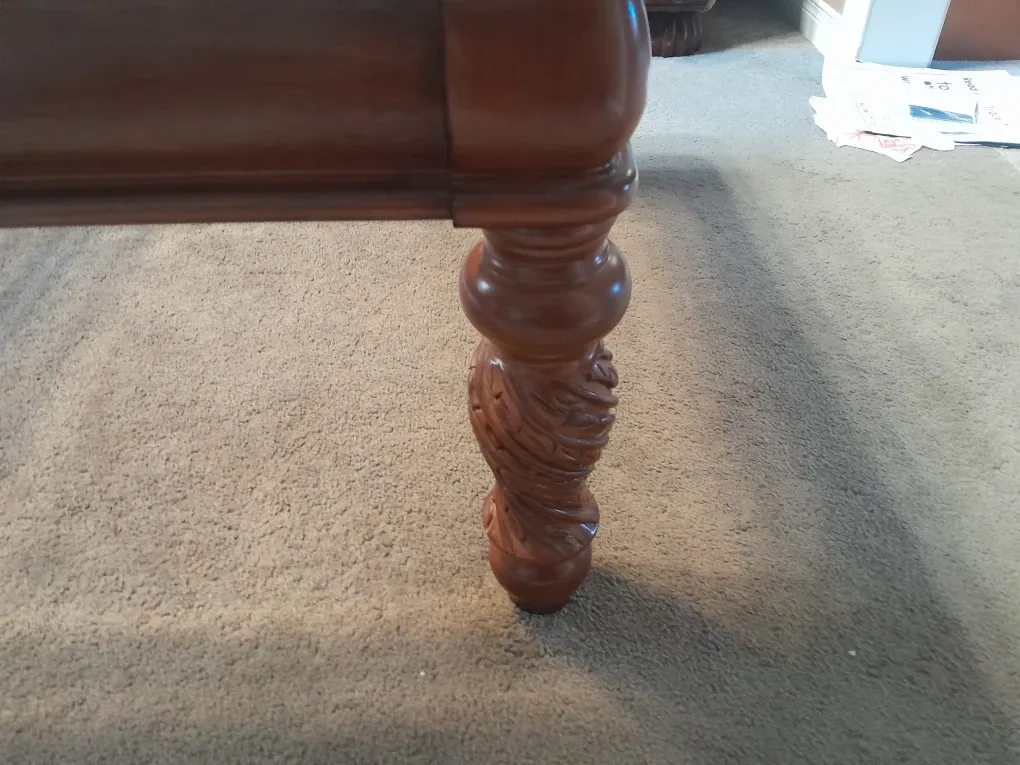 Glass Top Wooden Coffee Table image indicator(3)