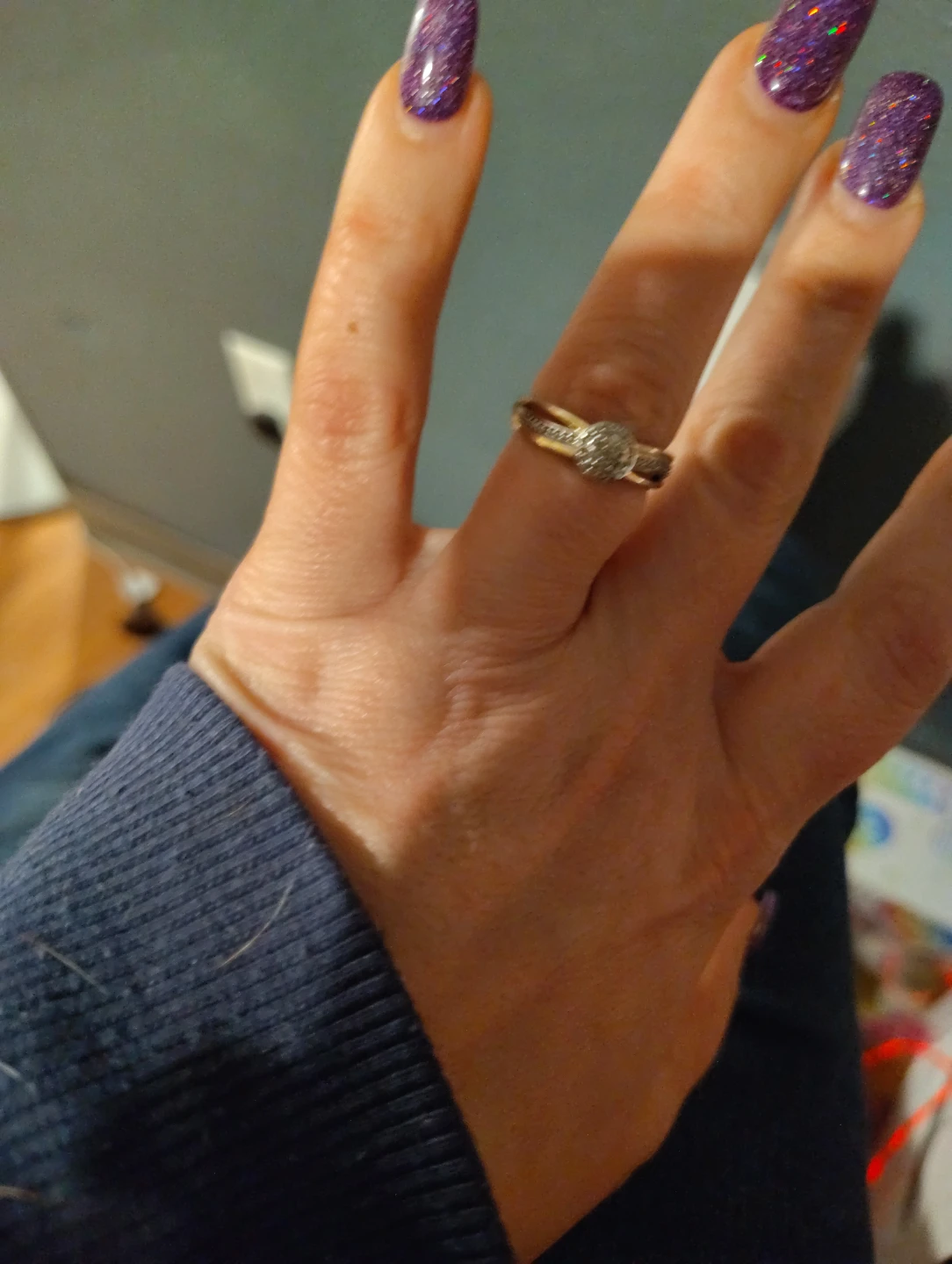 Diamond Cluster Ring - photo 2