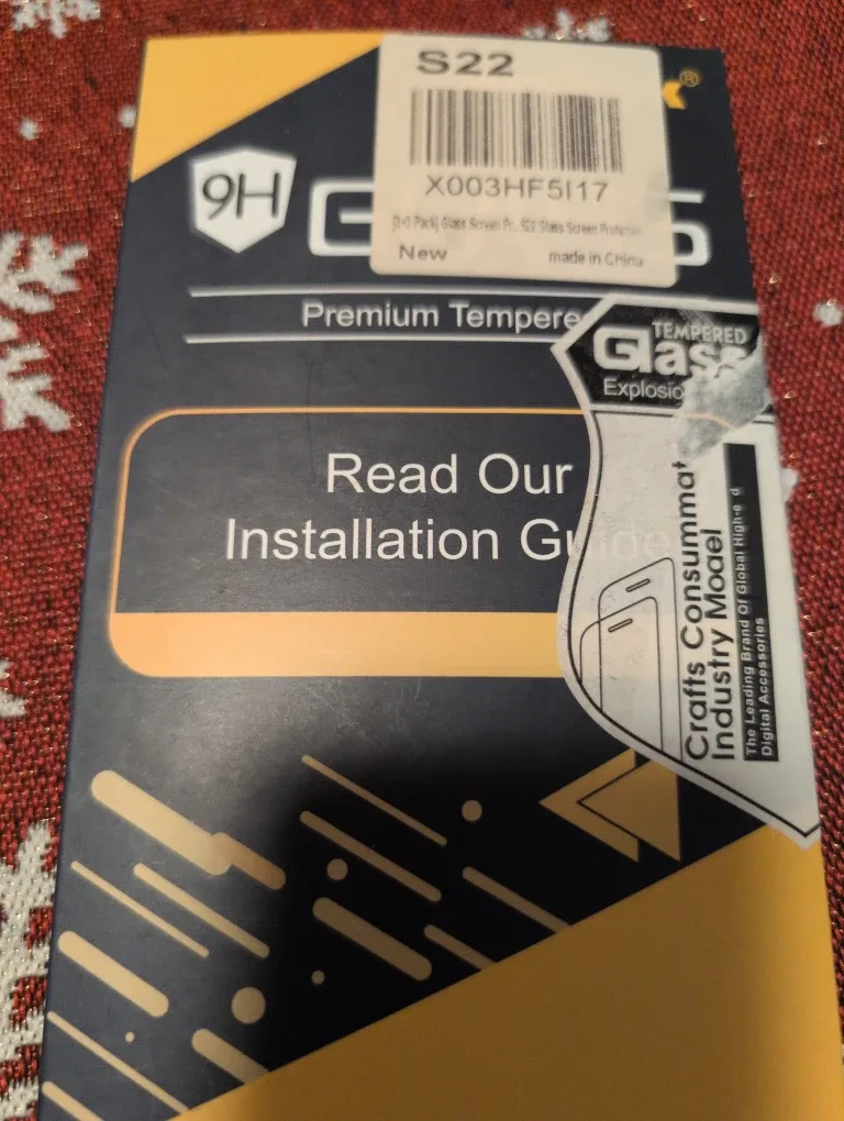 New S22 Tempered Glass Screen Protector