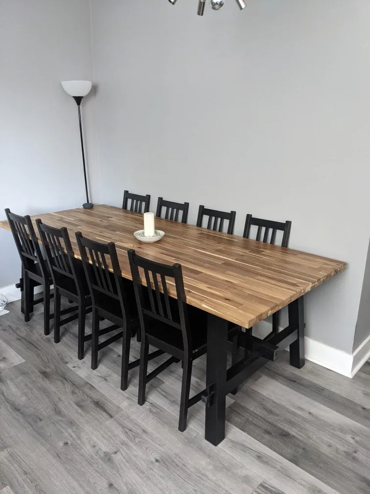 Dining table for sale chairs not included