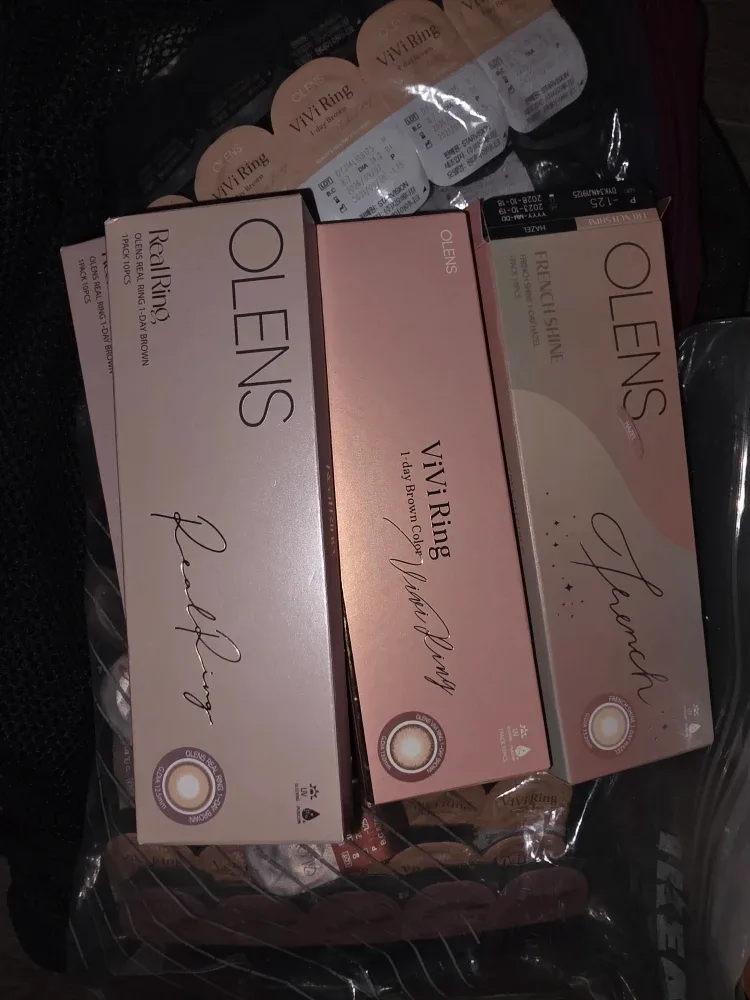 Olens Contact Lenses - Vivi Ring, French Shine, Real Ring