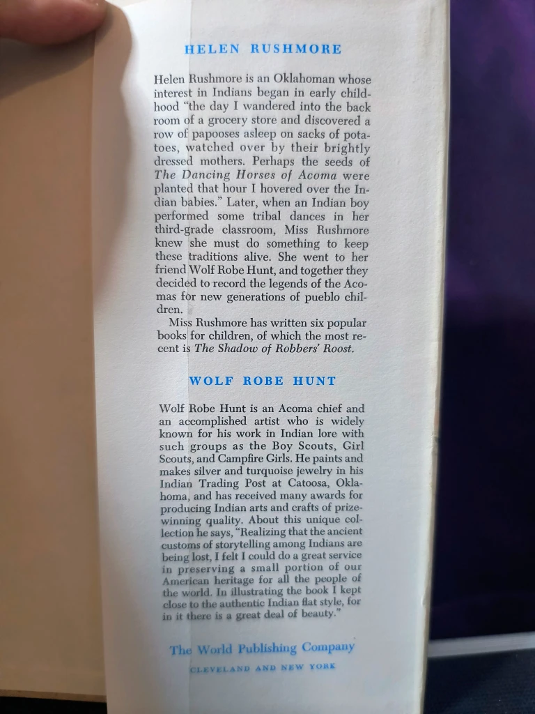The Dancing Horses of Acoma, Hardback, Vintage 1963 - photo 3