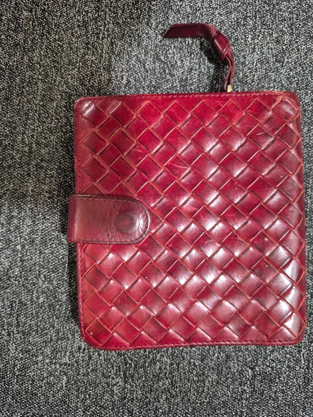 Bottega Veneta Red Leather Wallet 🥕 thumbnail