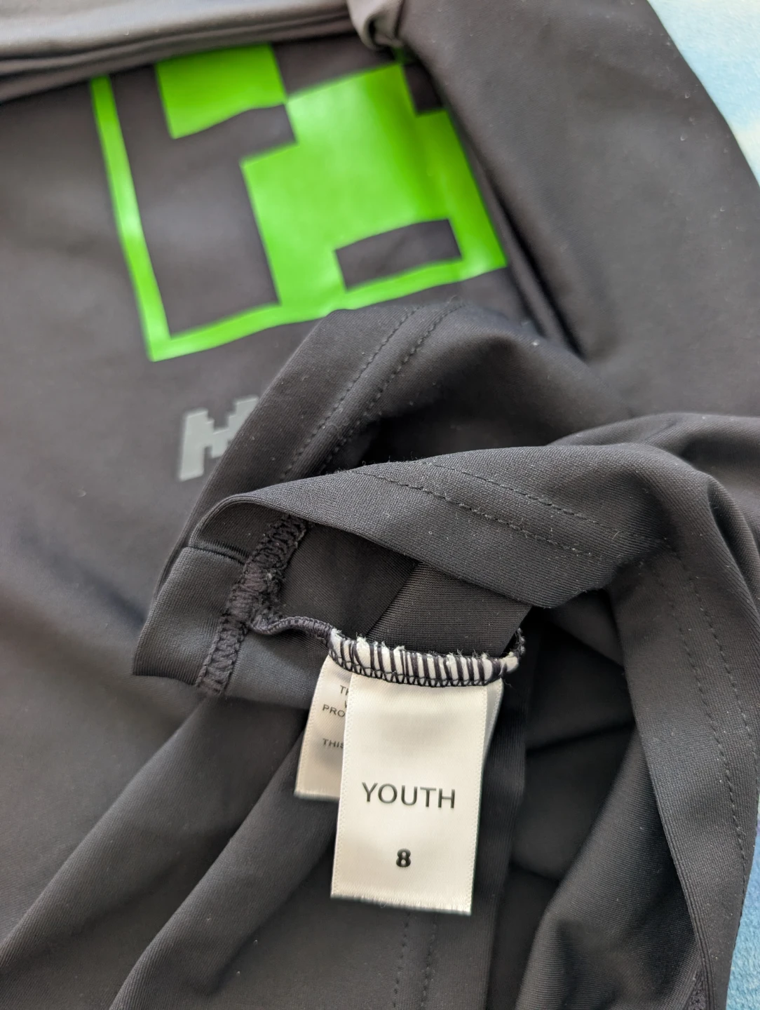 Minecraft Youth 8 Y.O Long Sleeve Swim Shirt - photo 3