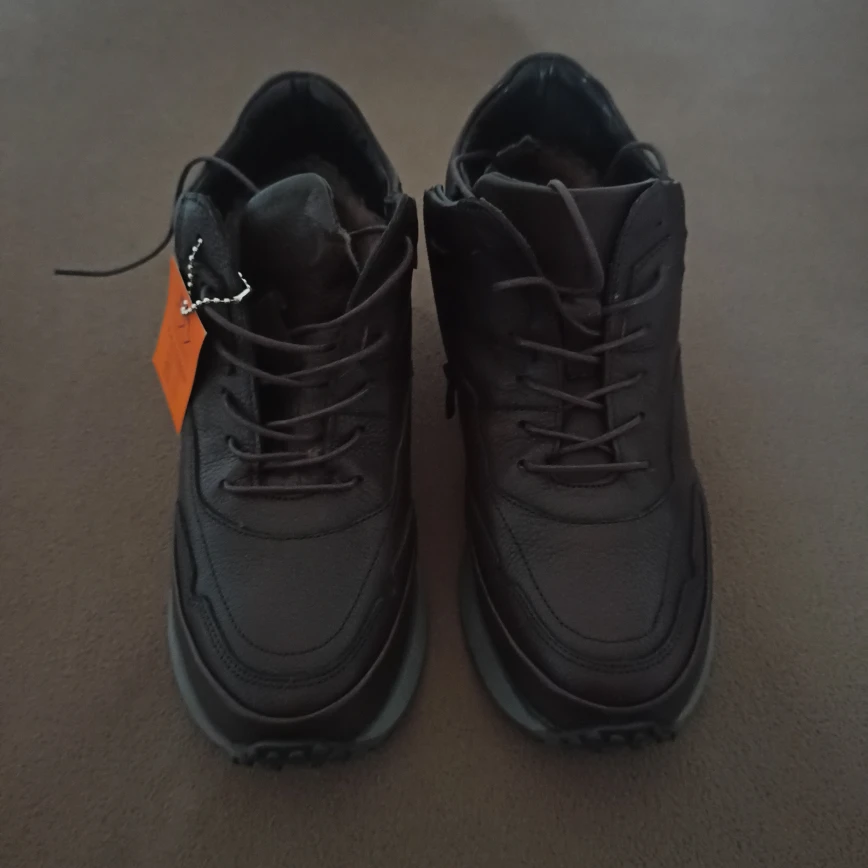 Men's Black Leather Ankle Boots - photo 2