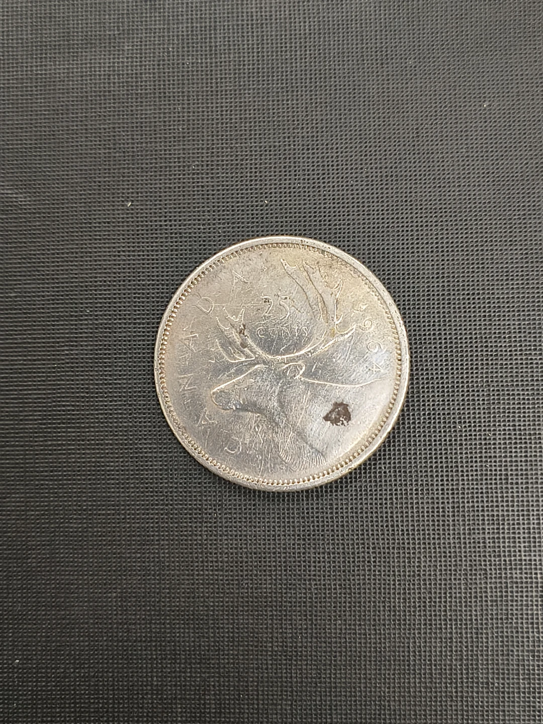 Canadian 1964 Silver Quarter