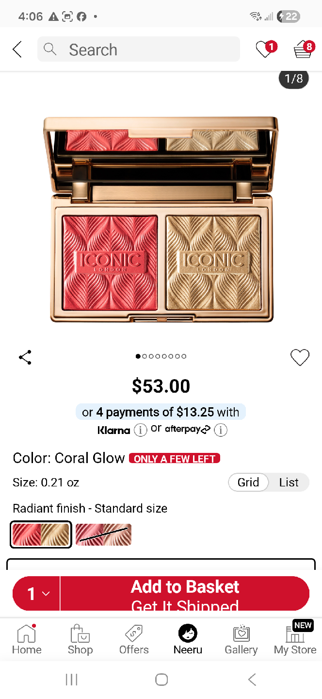 Iconic London Coral Glow Face Palette
