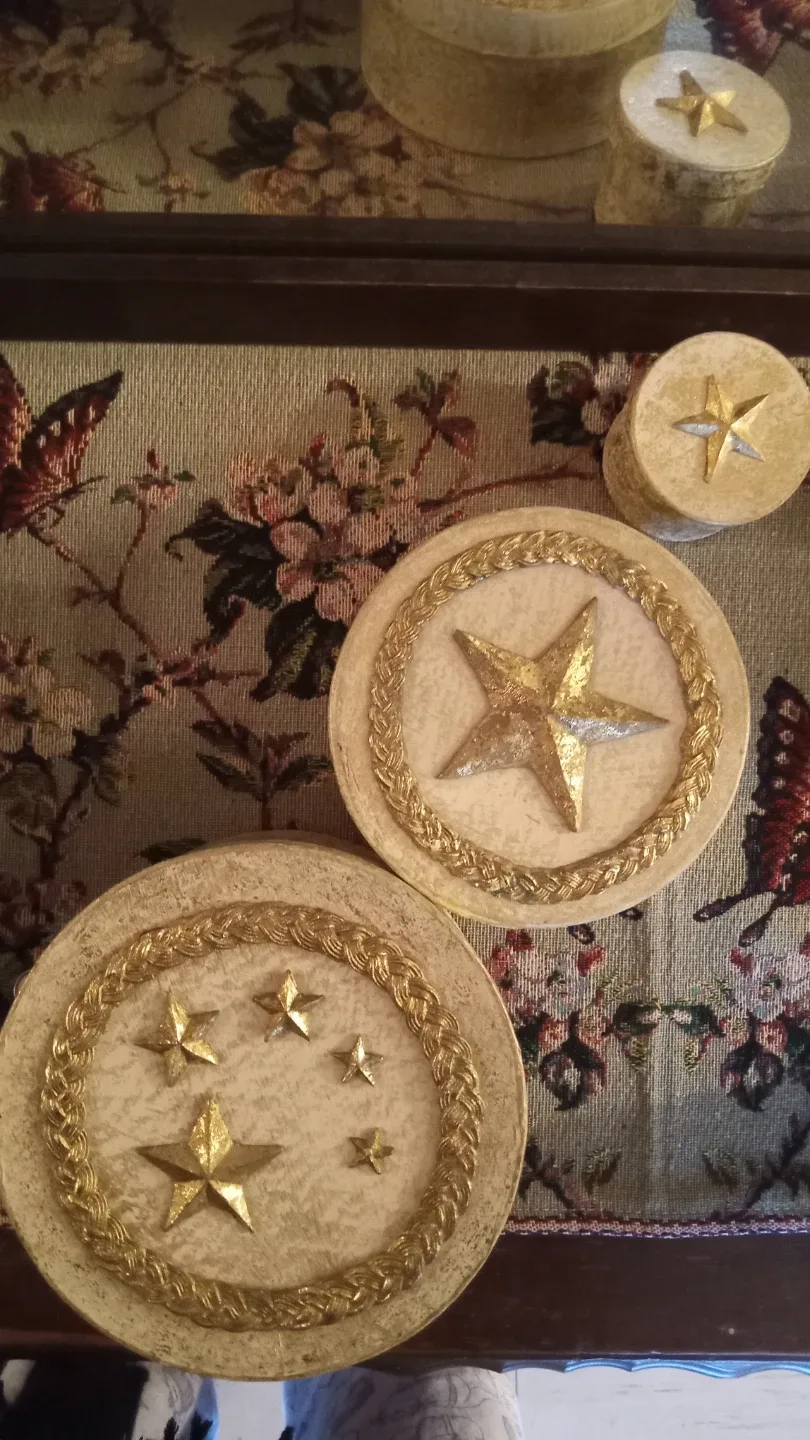 Decorative Star Boxes - Set of 3 image indicator(2)