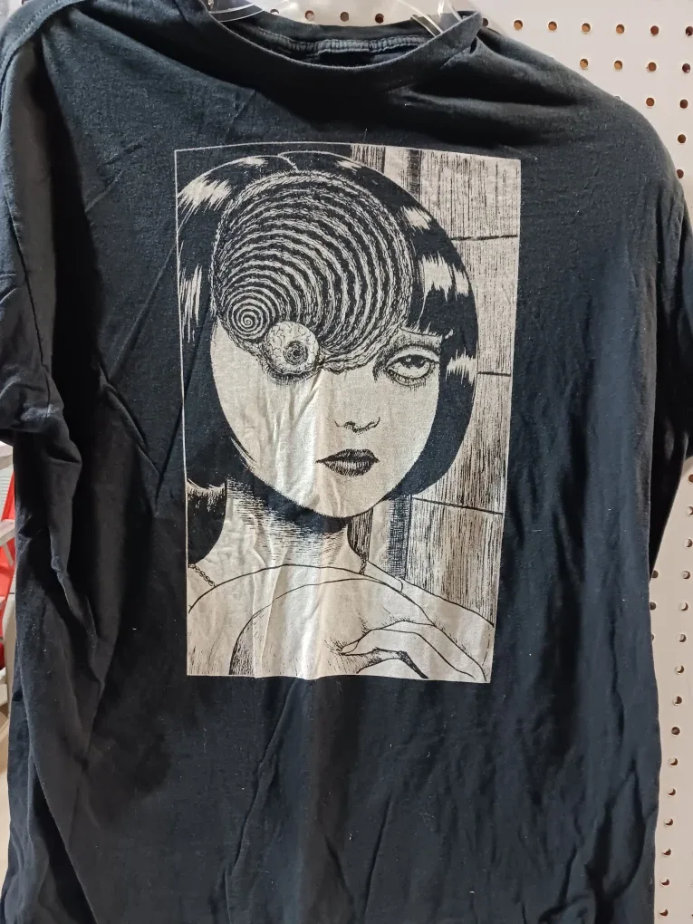 Black Junji Ito Uzumaki T-shirt