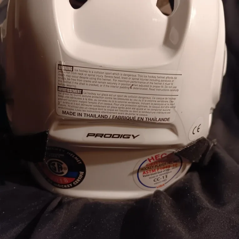 Bauer Prodigy Hockey Helmet - White