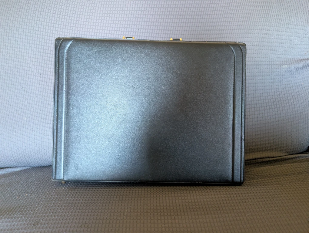 Expanding Leather Briefcase