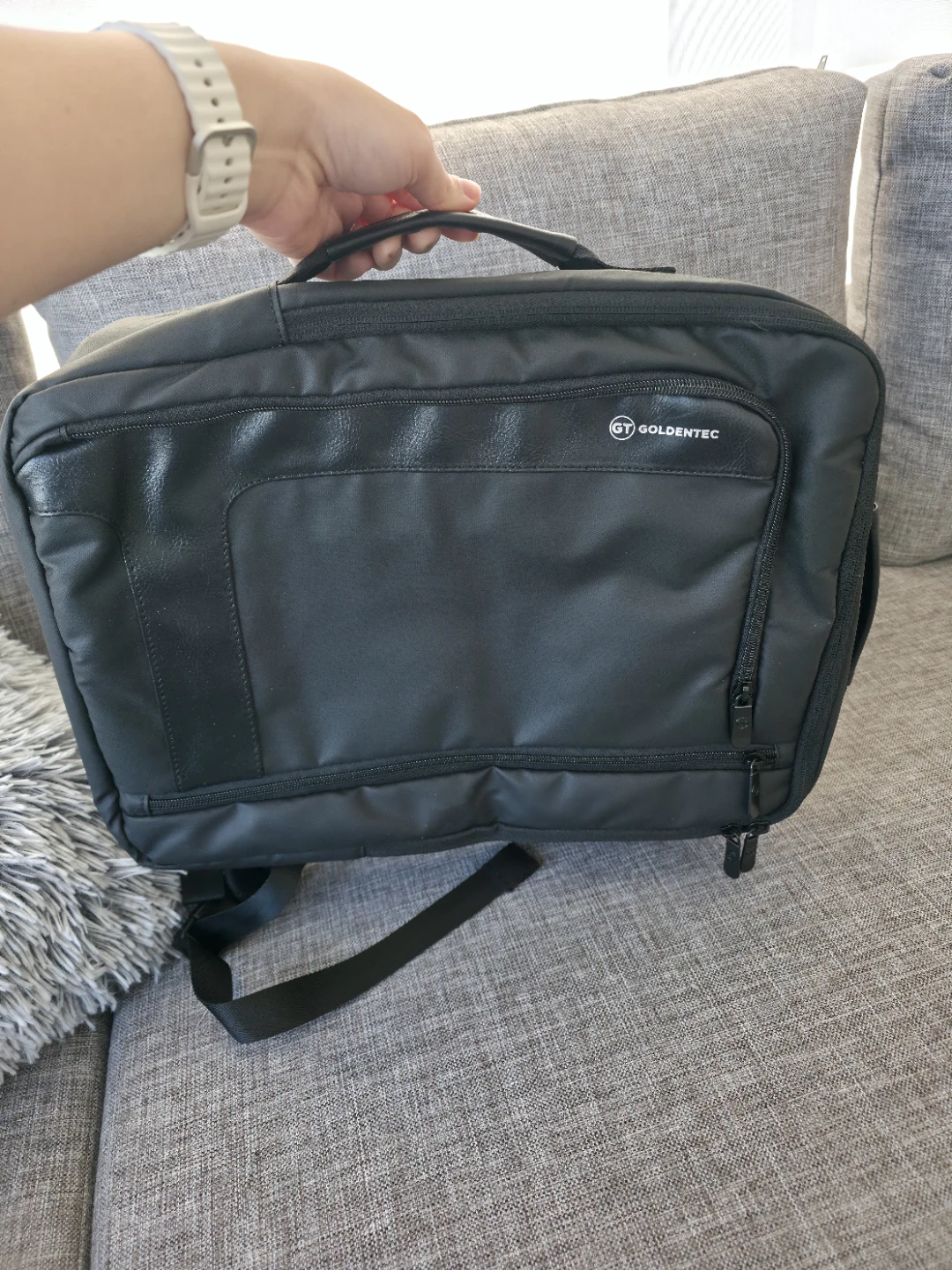 GoldenTec Oslo Laptop Backpack up to 15.6" - Black - photo 2