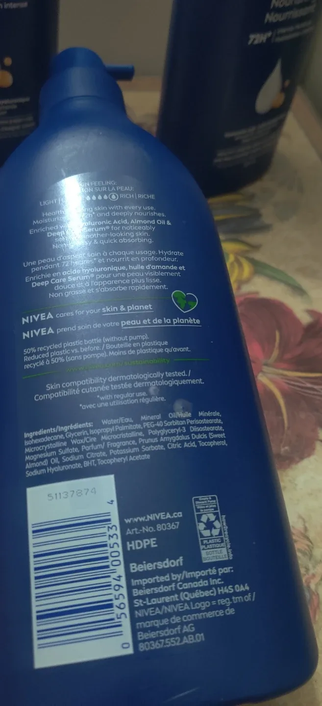 Nivea Nourishing Body Milk 625ml x 3 image indicator(5)