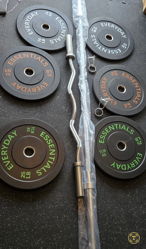 Everyday Essentials Weight Plates & Barbell