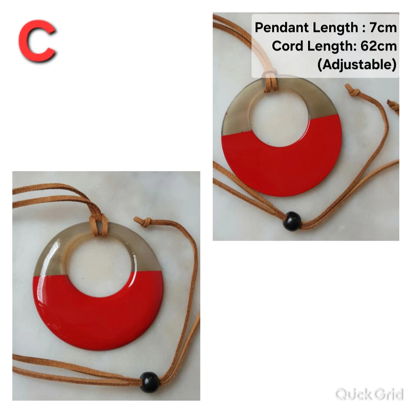 Handmade Buffalo Horn Pendant Necklaces - 4 Designs - photo 3