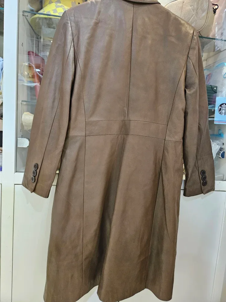 Dantier Italian Leather Coat Size M image indicator(2)
