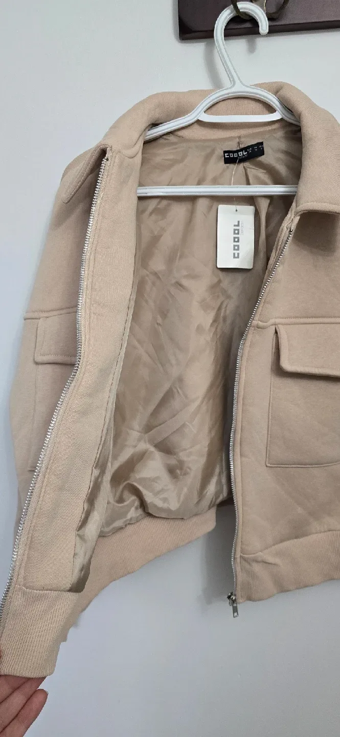 Brand new DeFacto Beige Jacket - Size M image indicator(3)
