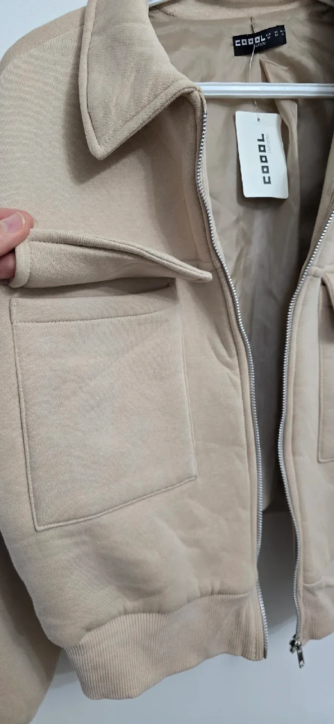 Brand new DeFacto Beige Jacket - Size M image indicator(5)