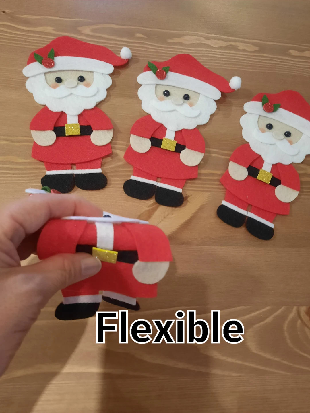 Felt Santa Christmas Ornaments - photo 2