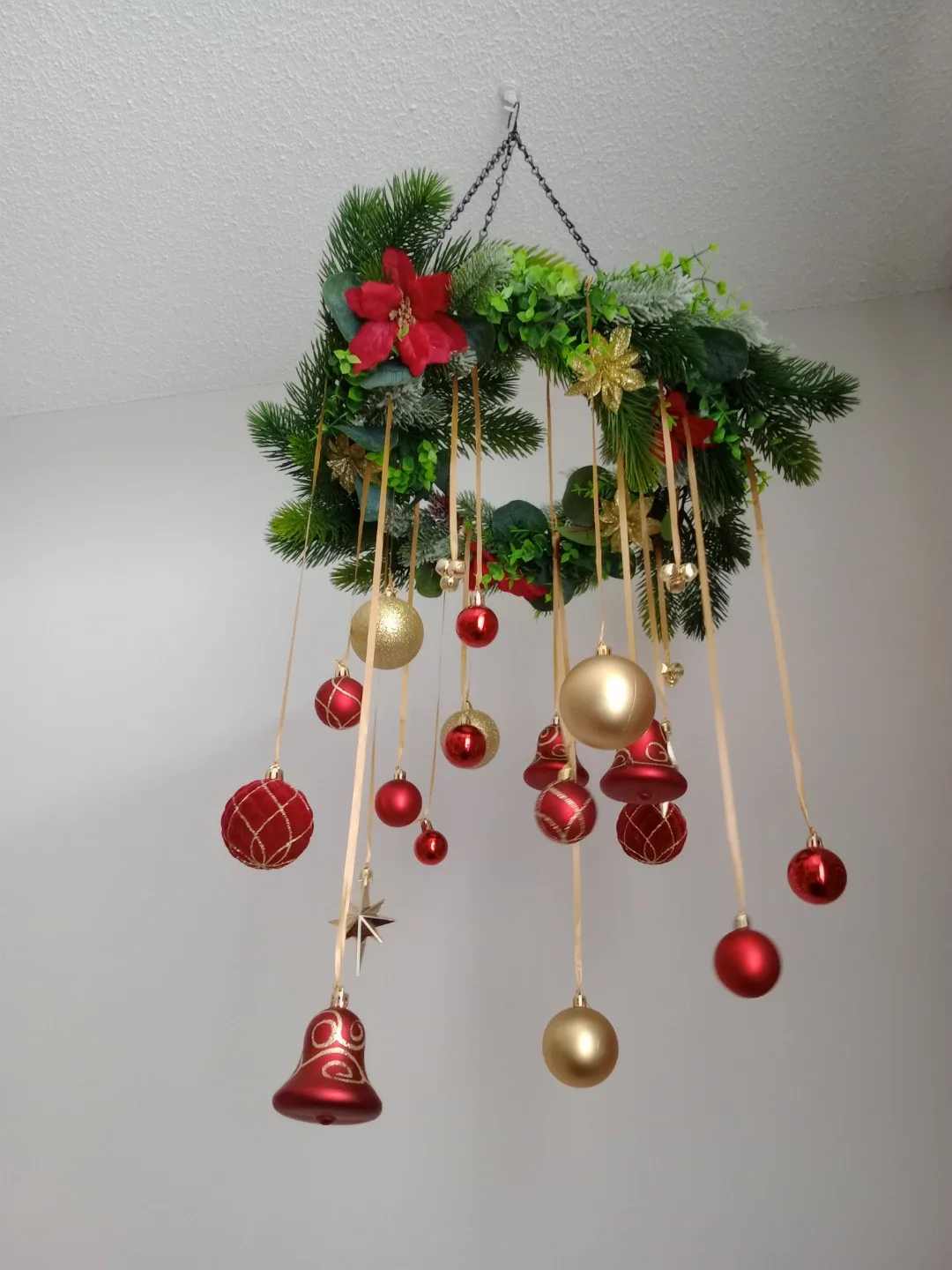Winter/Christmas Ornament Chandelier image indicator(3)