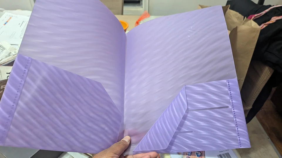 Purple Portfolio Folder - photo 2