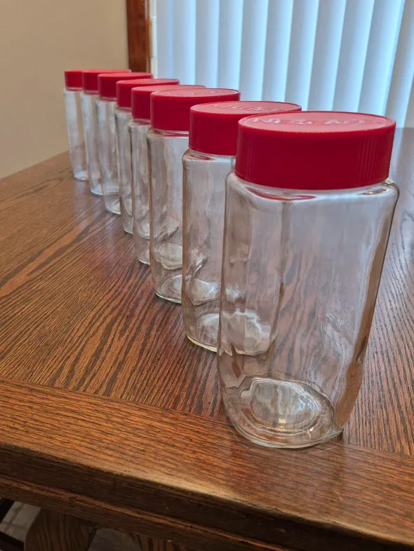 Set of 8 Vintage Nescafe Jars (Large) ➕ Bonus Mini Jar image indicator(2)
