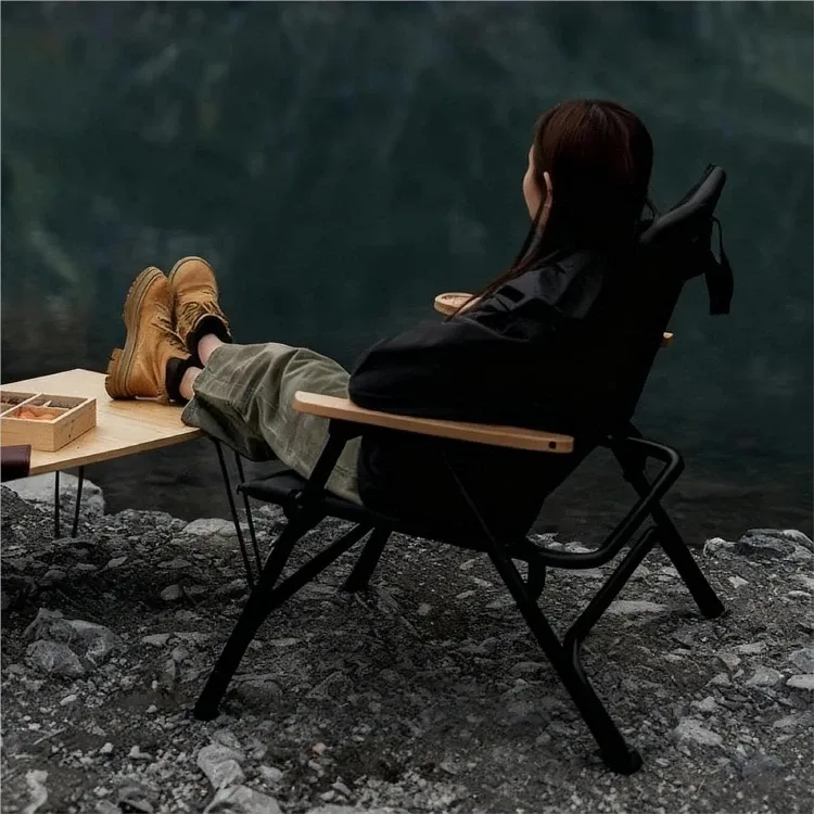 Heavy Duty Camping Chair with Lumbar Support BNIB image indicator(3)