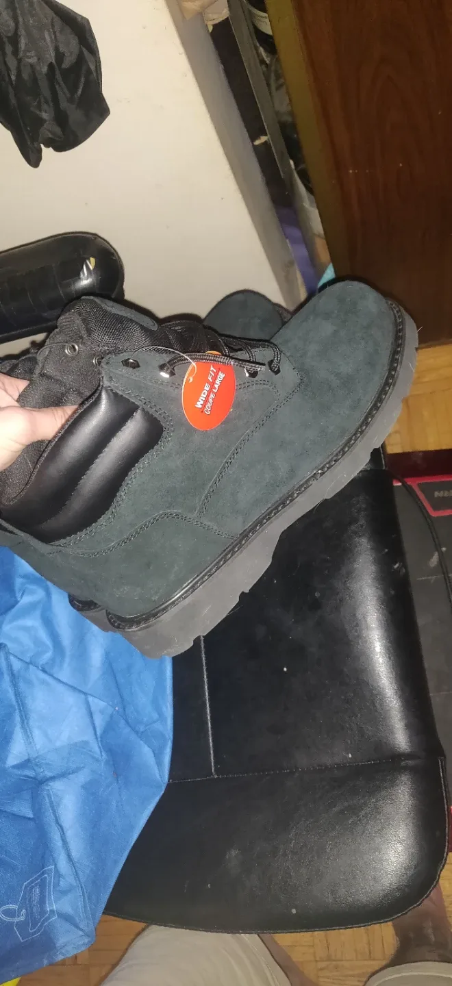 NEW George Black Wide Fit Boots - Size 12W image indicator(3)