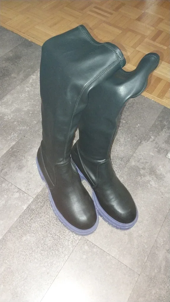 Black Knee-High Boots