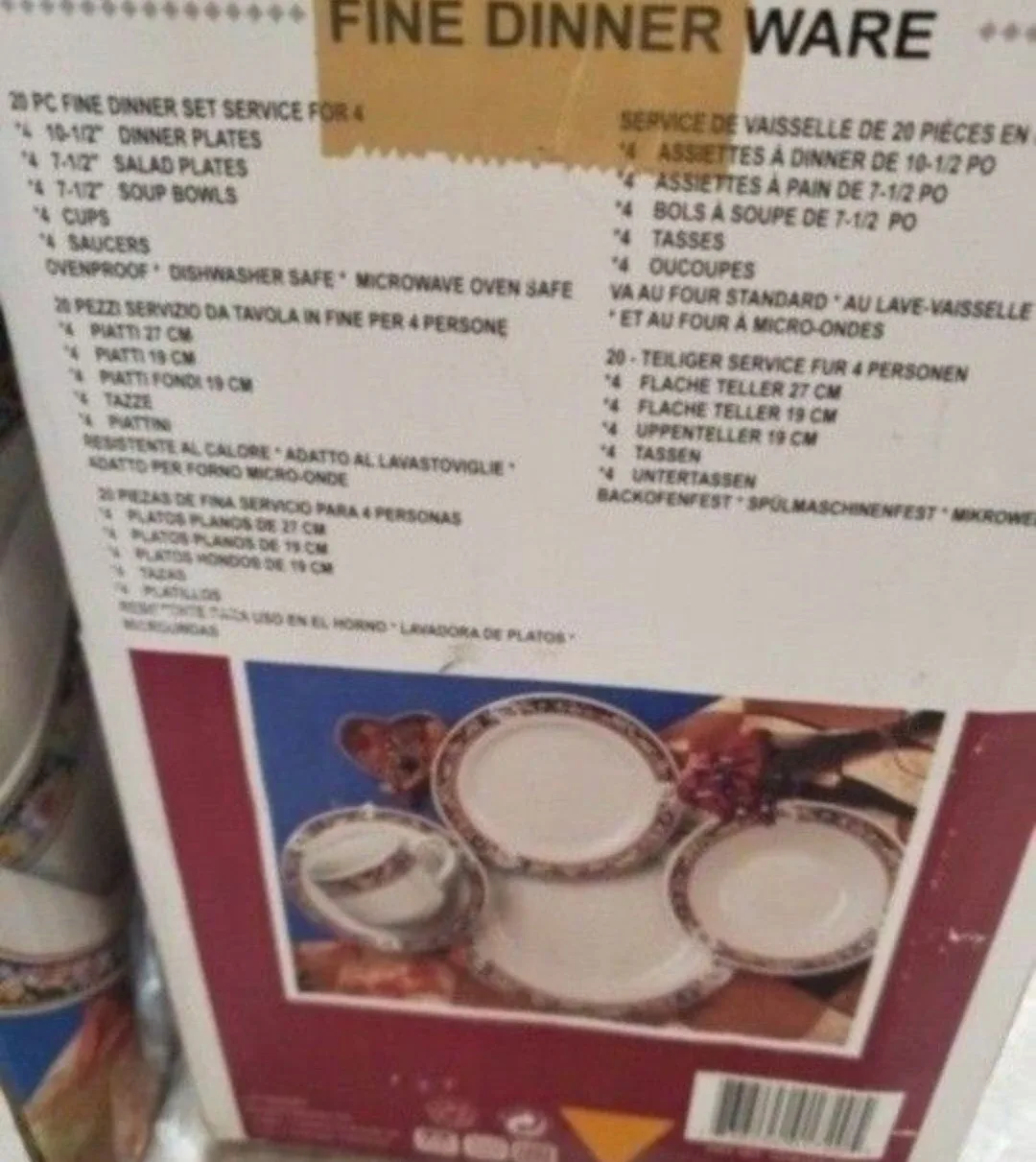 New 60 pieces ovenproof dinnerware set image indicator(2)