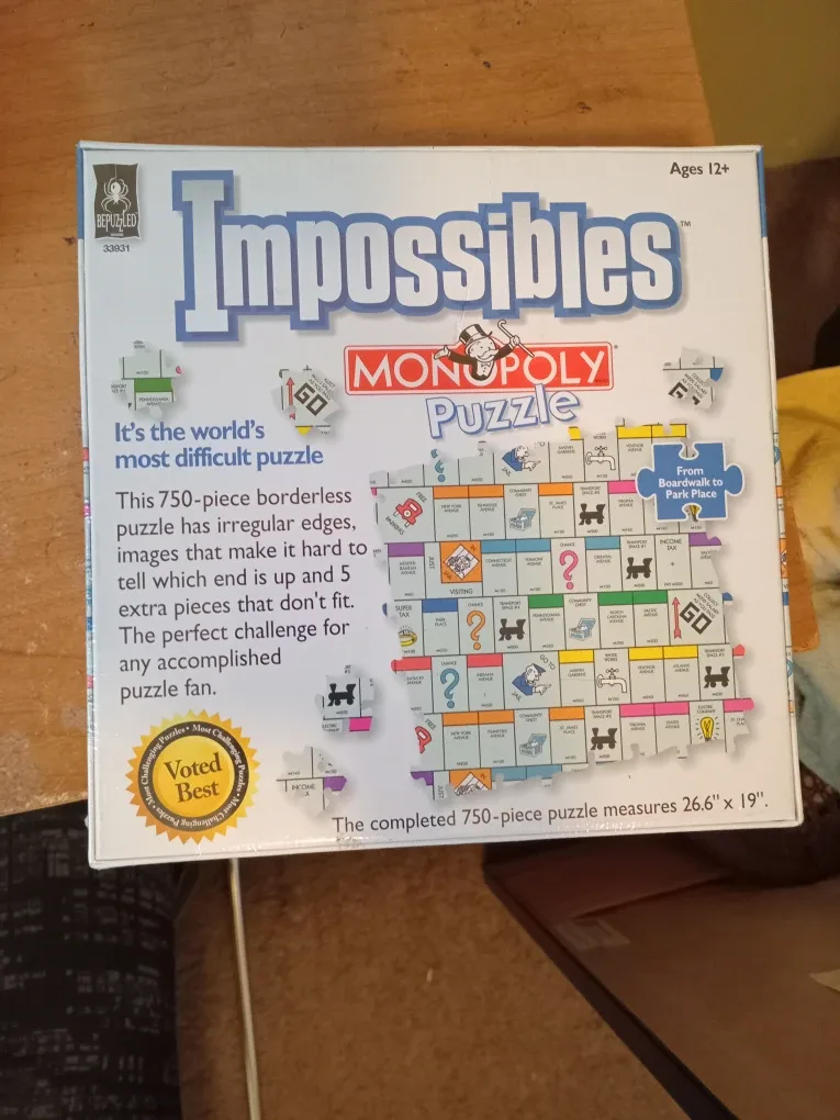 750 Pieces Monolopy Impossible Puzzle image indicator(6)