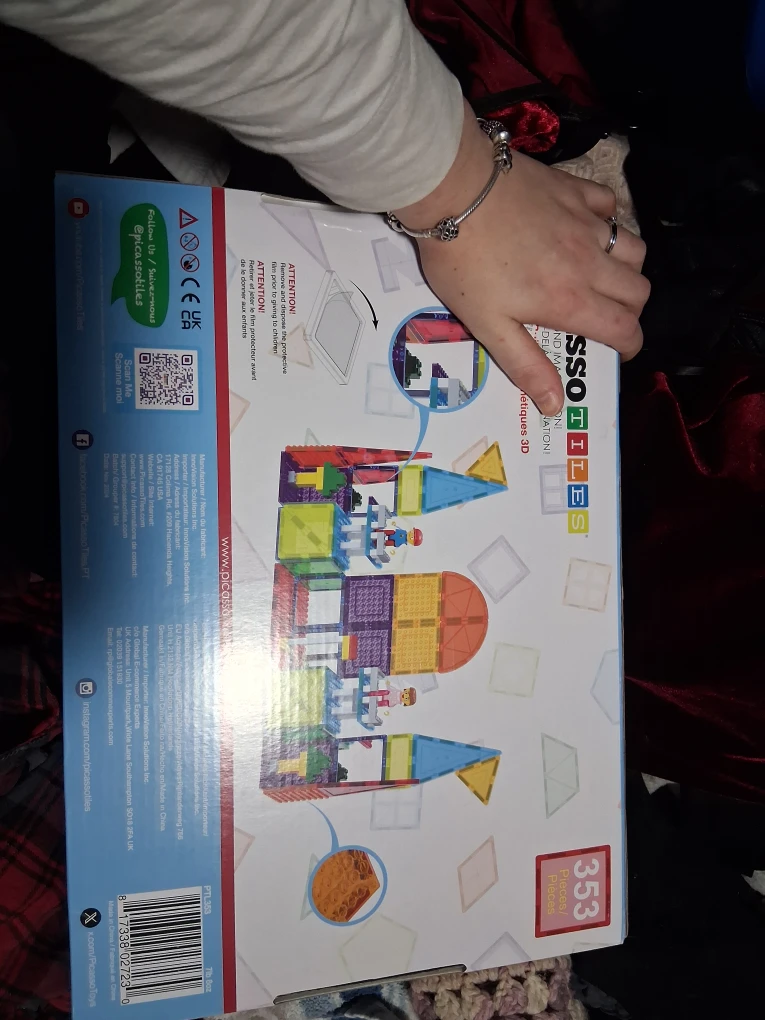 PicassoTiles 353-Piece Magnetic Building Tiles - photo 2