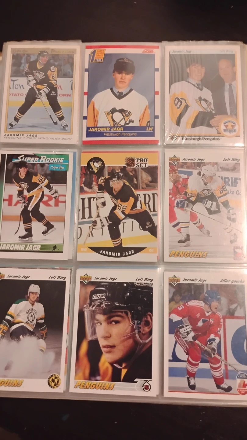 Vintage Hockey Cards - Bure, Fedorov, Jagr