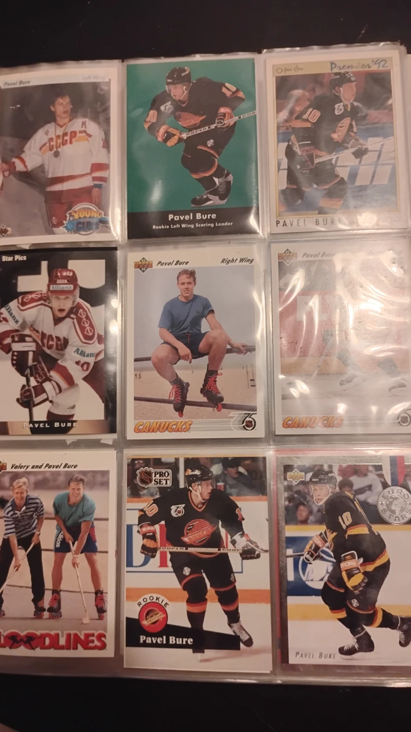Vintage Hockey Cards - Bure, Fedorov, Jagr - photo 2