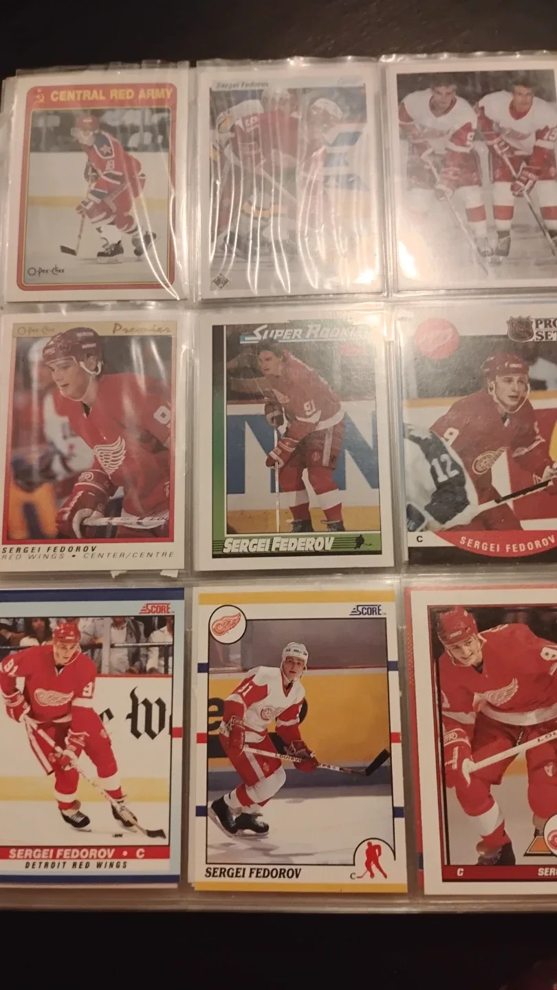 Vintage Hockey Cards - Bure, Fedorov, Jagr image indicator(3)