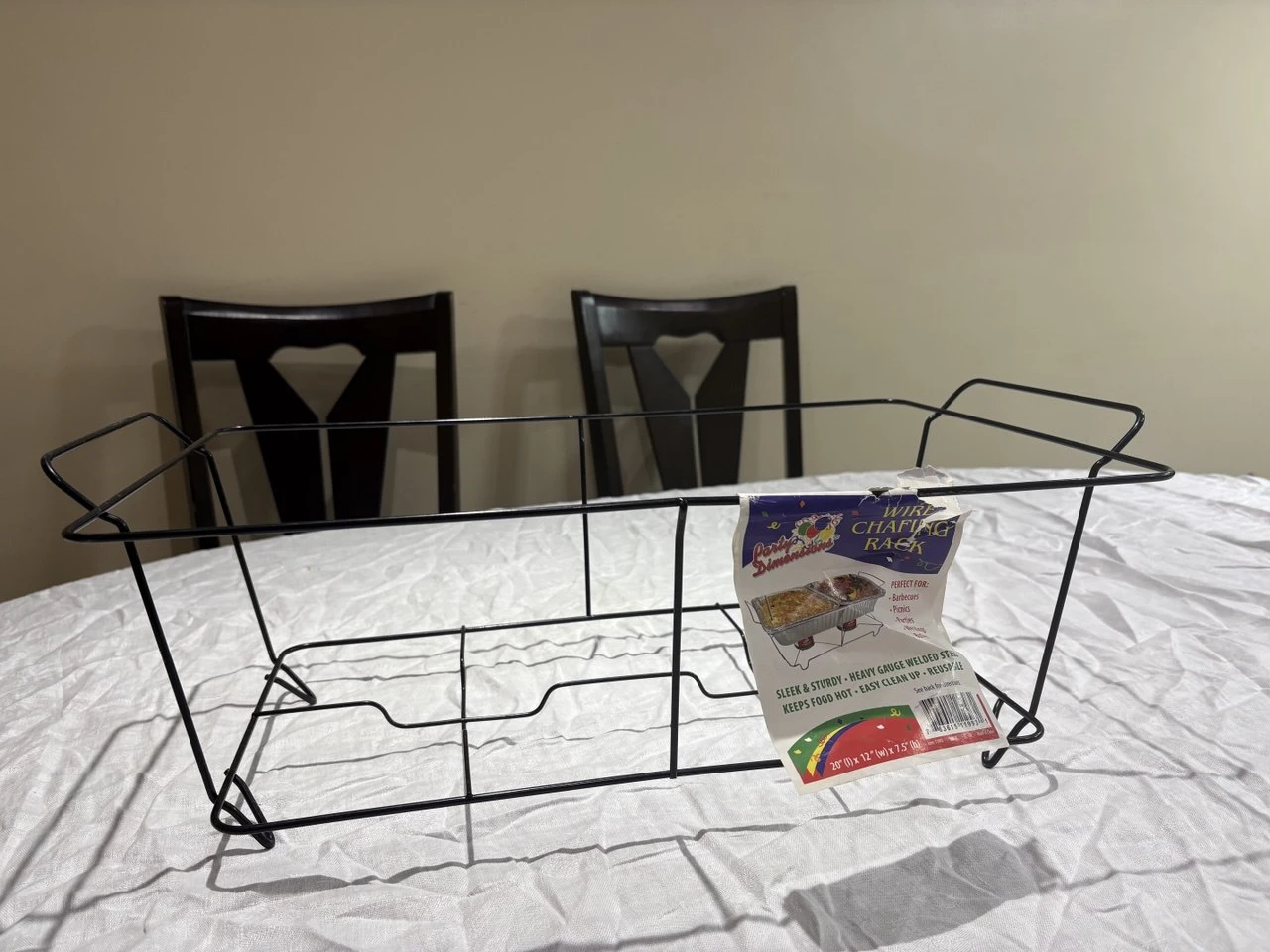 Party Dimensions Wire Chafing Rack 20x12x7.5