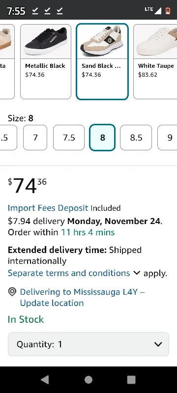 Nautica Sand Black Women's Sneakers - Size 8 image indicator(3)