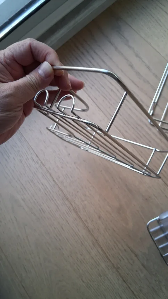 Three Shower Bathroom Shelves, Wall Mount  Stainless Steel image indicator(5)