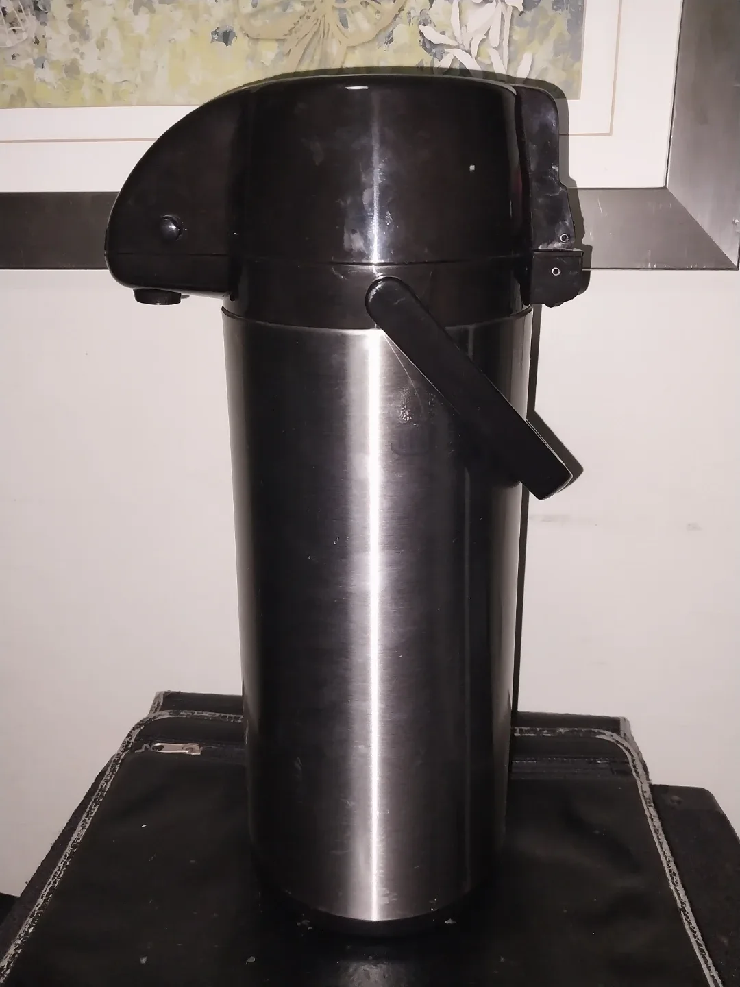 Black & Stainless Steel Pump Dispenser
