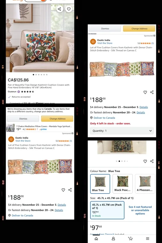 Hand embroidered cushion/pillow covers/cases . image indicator(2)